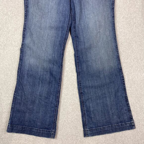 Ariat Women's Trouser 32S Mid Rise Stretch Ella Wide Leg Jean - Picture 3 of 12